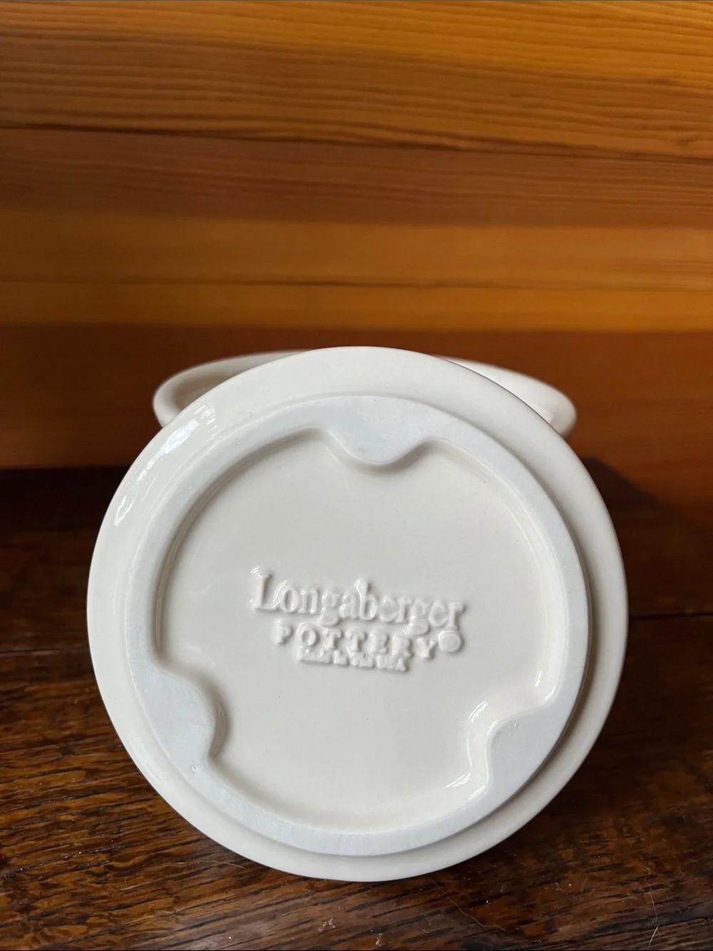 LONGABERGER POTTERY SALT CROCK 1 PINT